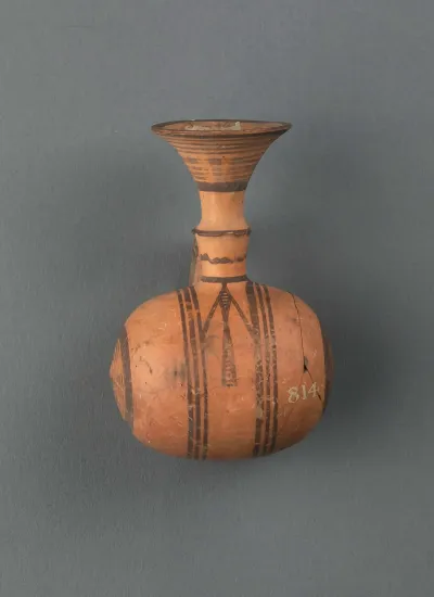 Jug, barrel-shaped