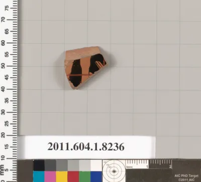 Terracotta fragment of a kylix (drinking cup)