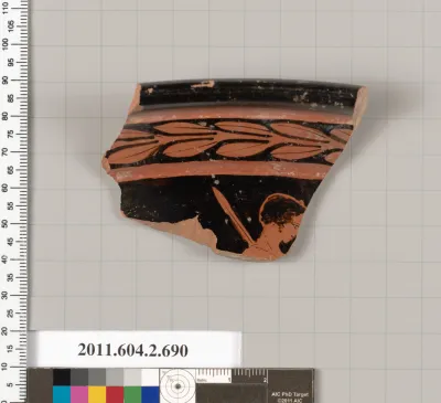 Terracotta fragment of a calyx-krater (bowl for mixing wine and water)