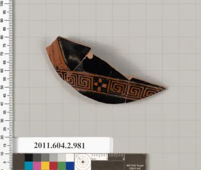 Terracotta fragment of an oinochoe: chous (jug)