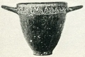 SKYPHOS (ETRUSCAN, IMPASTO)