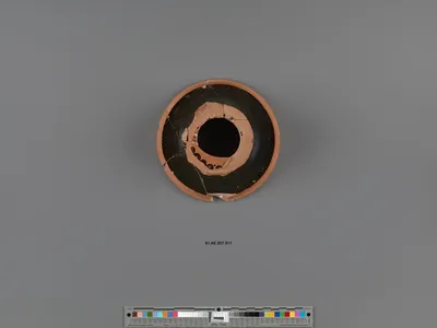 Attic Black-Figure Cup Fragment (comprised of 6 Joined Fragments)