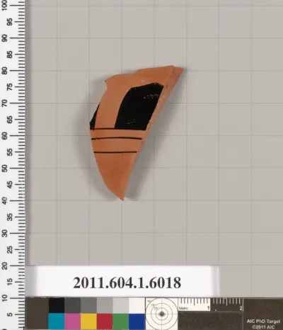 Terracotta fragment of a kylix (drinking cup)