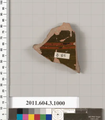 Terracotta fragment of a lekanis (covered dish)?