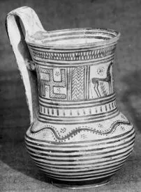 TANKARD (ATHENIAN GEOMETRIC, SILHOUETTE)