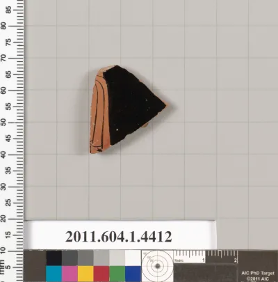 Terracotta fragment of a kylix (drinking cup)