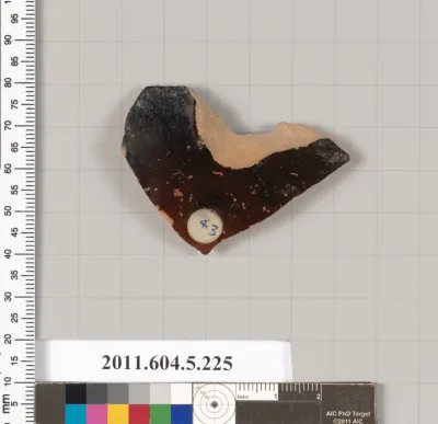 Terracotta fragment of a kylix (drinking cup)