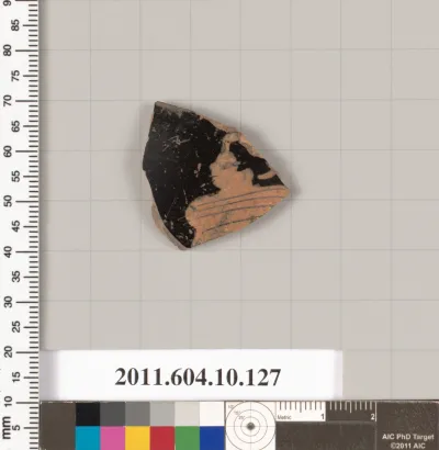 Terracotta fragment of a closed shape