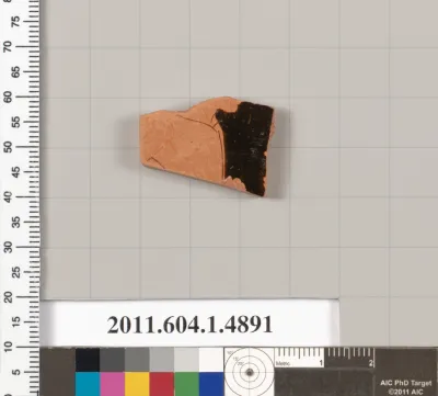 Terracotta fragment of a kylix (drinking cup)