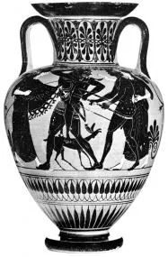 AMPHORA, NECK (ATHENIAN, BLACK-FIGURE)