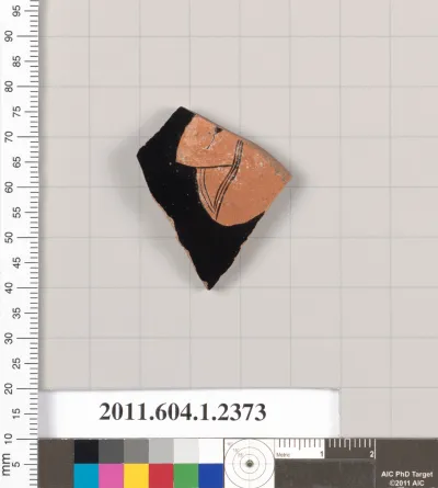 Terracotta fragment of a kylix (drinking cup)