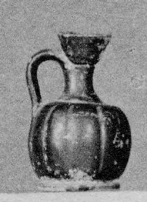LEKYTHOS, SQUAT (ATHENIAN, BLACK GLAZE)