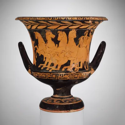 Terracotta calyx-krater (bowl for mixing wine and water)