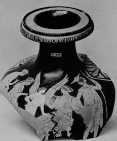 HYDRIA, FRAGMENT (ATHENIAN, RED-FIGURE)