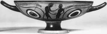 CUP A (ATHENIAN, BLACK-FIGURE)