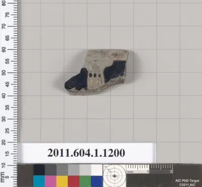 Terracotta rim fragment of a kylix (drinking cup)