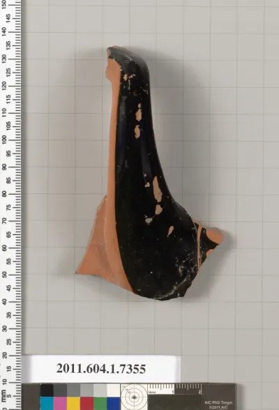 Terracotta fragment of a kylix (drinking cup)