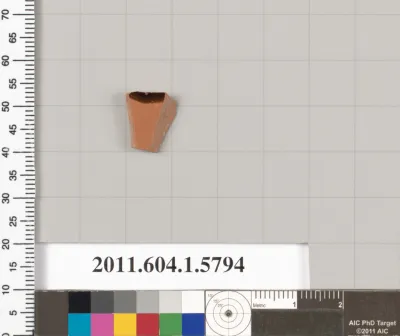 Terracotta fragment of a kylix: eye-cup  (drinking cup)