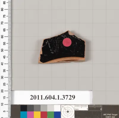 Terracotta fragment of a kylix (drinking cup)