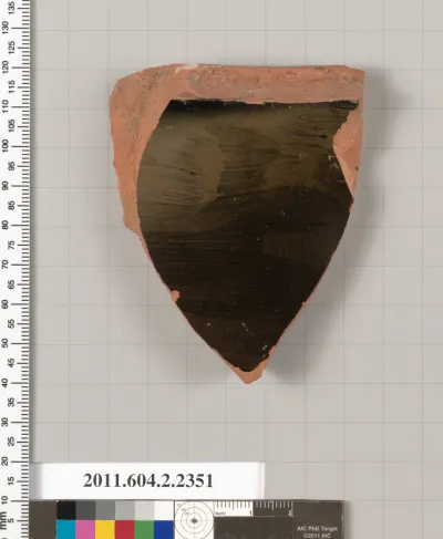 Terracotta fragment of a column-krater (bowl for mixing wine and water)?