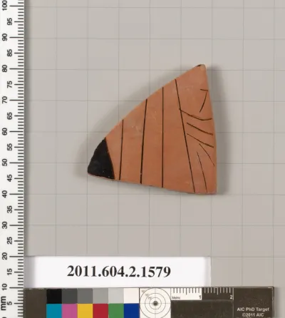 Terracotta fragment of a skyphos (deep drinking cup)