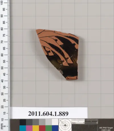 Terracotta fragment of a kylix (drinking cup)