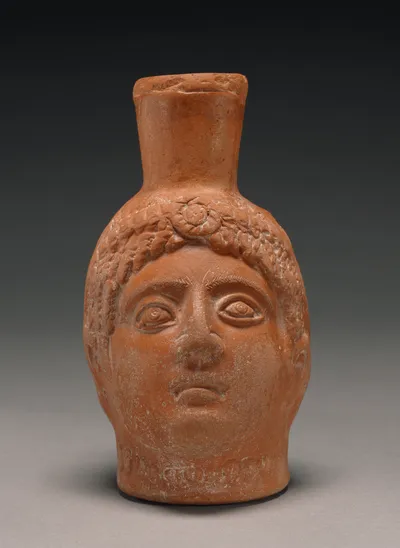 Red-Slip Head Vase