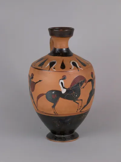 Terracotta lekythos (oil jar)