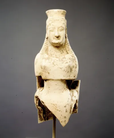 Terracotta figure of a woman