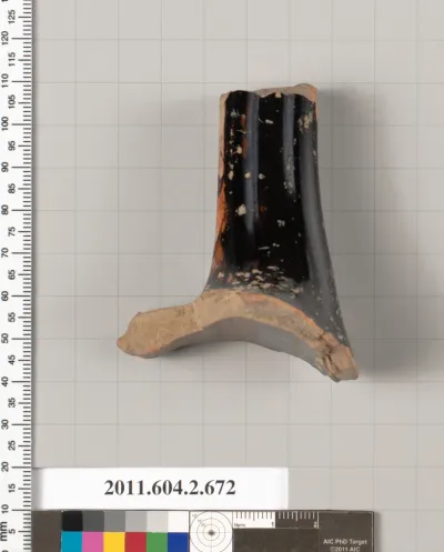 Terracotta fragment of a column-krater (bowl for mixing wine and water)