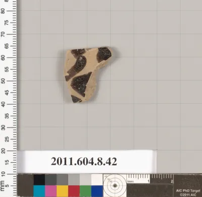 Terracotta fragment of a closed shape