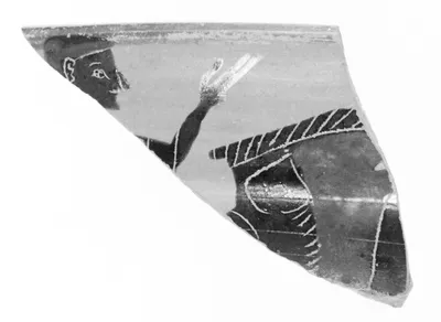 Attic Black-Figure Siana Cup Fragment