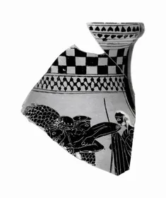 OLPE, FRAGMENT (ATHENIAN, BLACK-FIGURE)