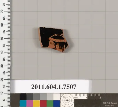 Terracotta fragment of a kylix (drinking cup)