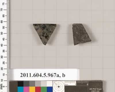 Terracotta rim fragments of kylikes (drinking cups)