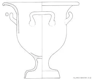 KRATER, BELL (SOUTH ITALIAN, APULIAN, RED-FIGURE)