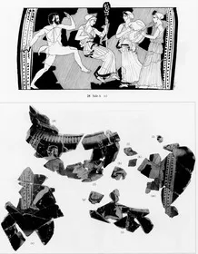 KRATER, COLUMN, FRAGMENTS (ATHENIAN, RED-FIGURE)