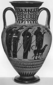 AMPHORA, NECK (ATHENIAN, BLACK-FIGURE)