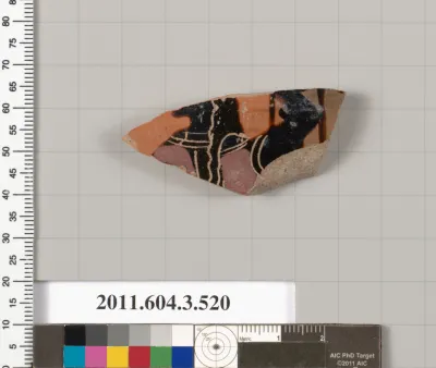 Terracotta fragment of a column-krater (bowl for mixing wine and water)