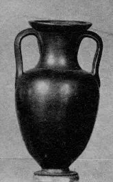 AMPHORA, NECK (ATHENIAN, BLACK GLAZE)