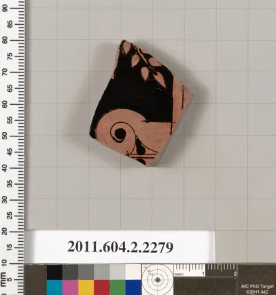 Terracotta fragment of a column-krater (bowl for mixing wine and water)?