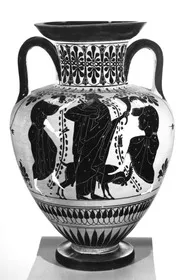 AMPHORA, NECK (ATHENIAN, BLACK-FIGURE)