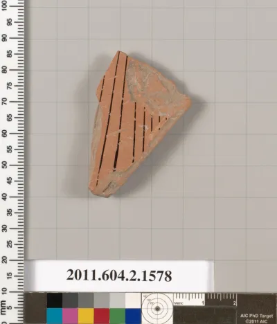 Terracotta fragment of a skyphos (deep drinking cup)