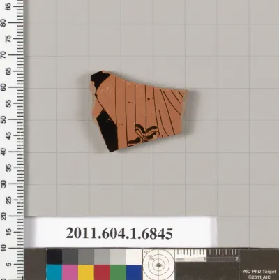 Terracotta fragment of a kylix (drinking cup)