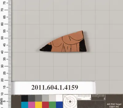 Terracotta fragment of a kylix (drinking cup)