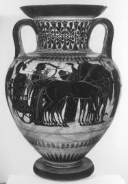 AMPHORA, NECK (ATHENIAN, BLACK-FIGURE)