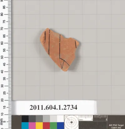 Terracotta fragment of a kylix (drinking cup)