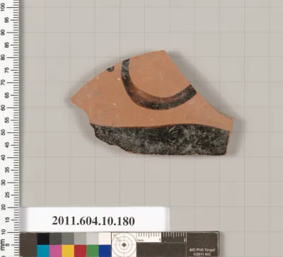 Terracotta fragment of a closed shape