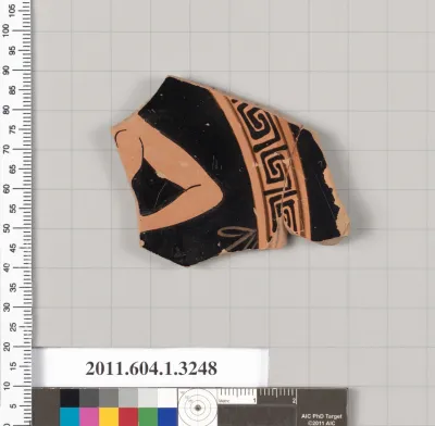 Terracotta fragment of a kylix (drinking cup)