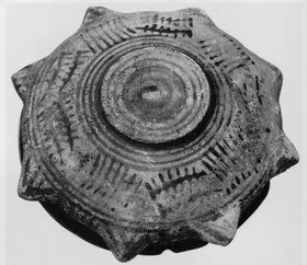 DISH (ETRUSCAN, BUCCHERO)